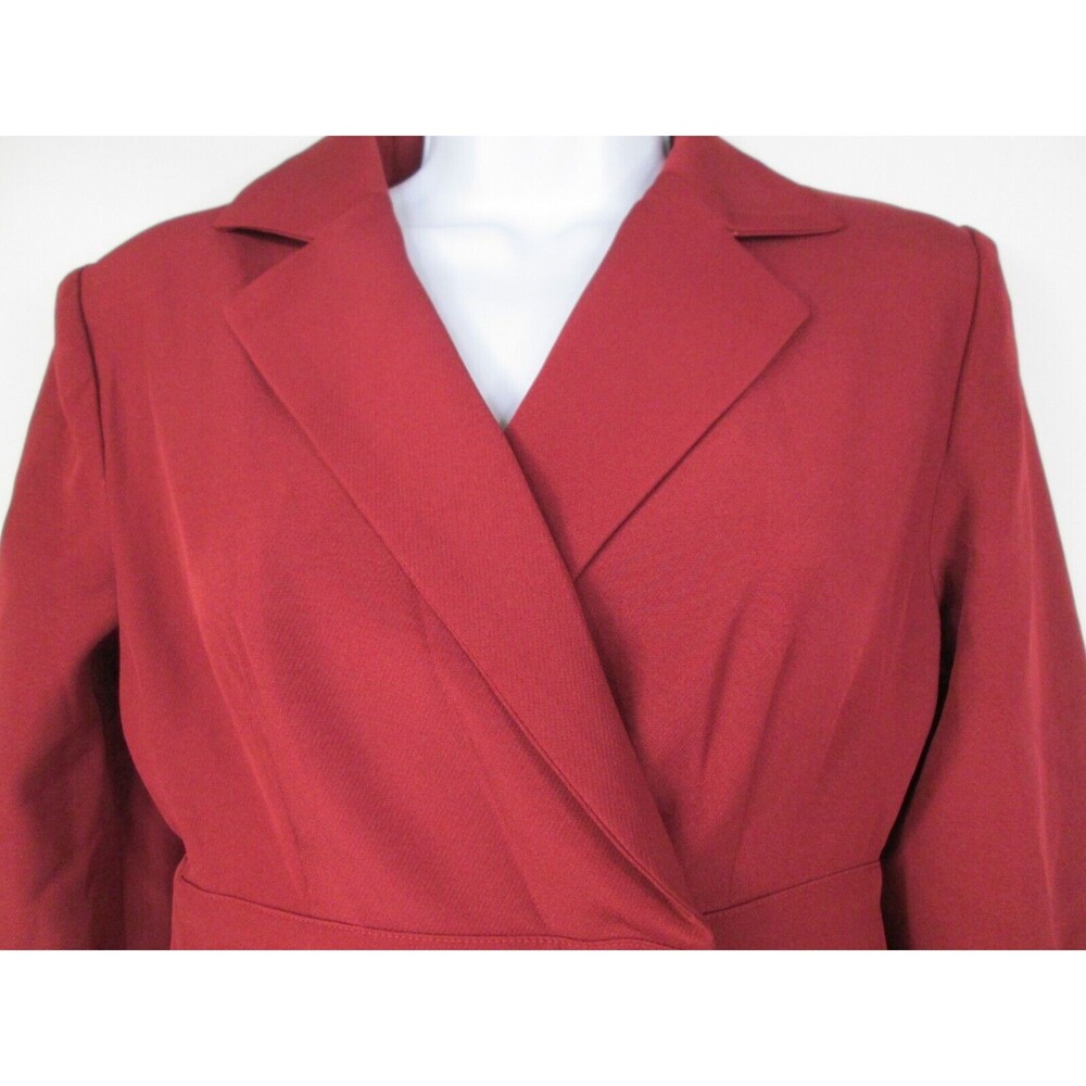 Commense Burgundy Buttoned Jacket - image 3